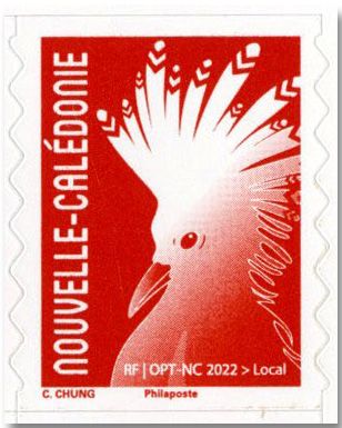 n° C1435 - Timbre Nlle Calédonie Poste (Carnet Cagou Type Chung 2022)