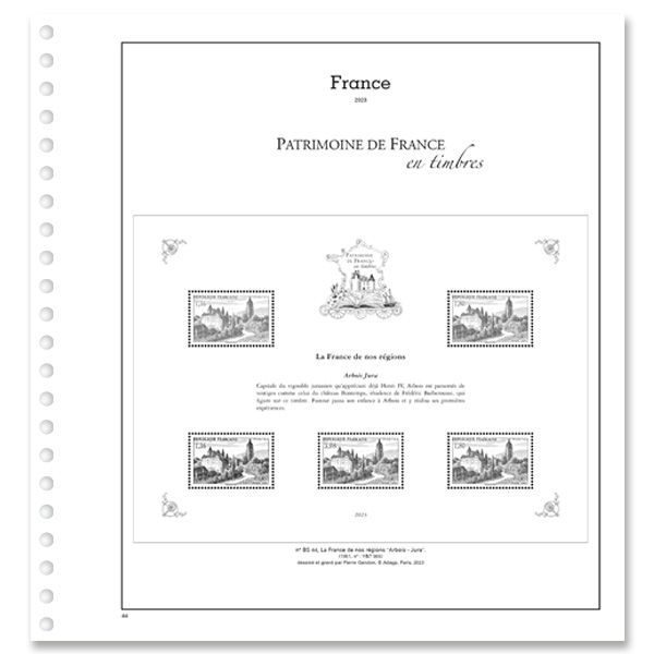 TRÉSORS DE LA PHILATÉLIE : 2014 (folhas com protetores)