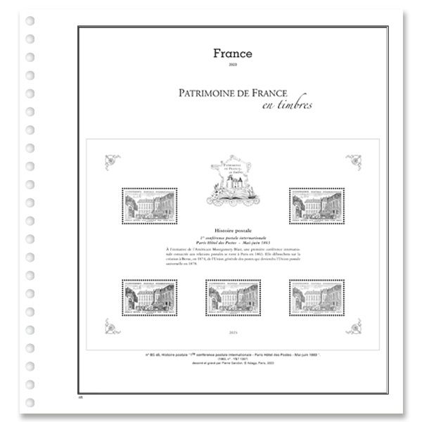 TRÉSORS DE LA PHILATÉLIE : 2014 (folhas com protetores)