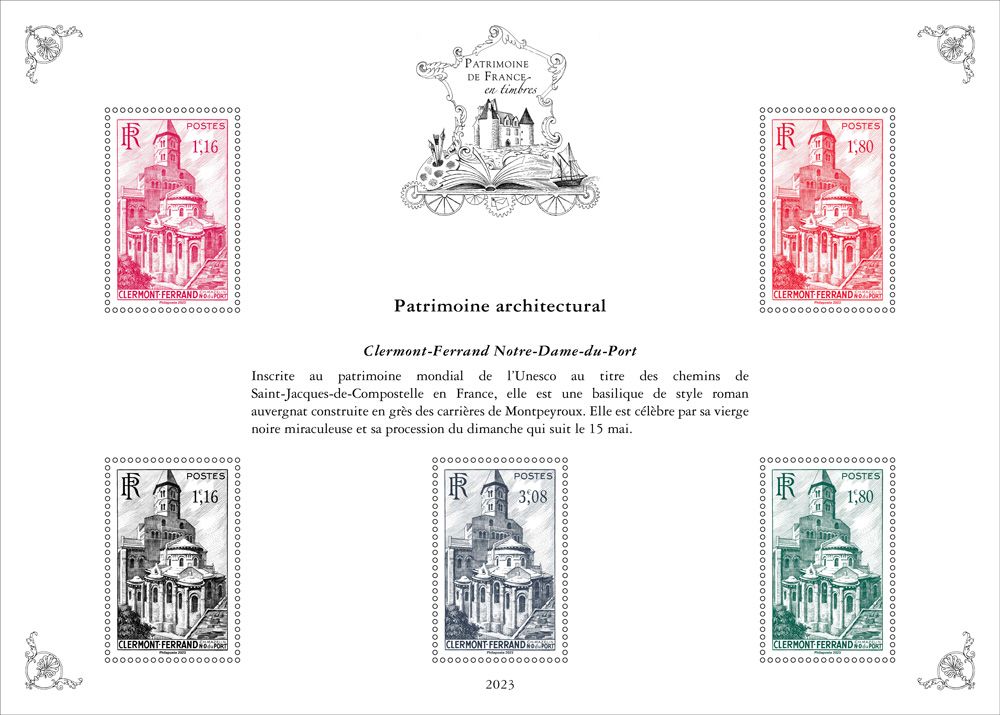 Blocs PATRIMOINE DE FRANCE EN TIMBRES (2023)