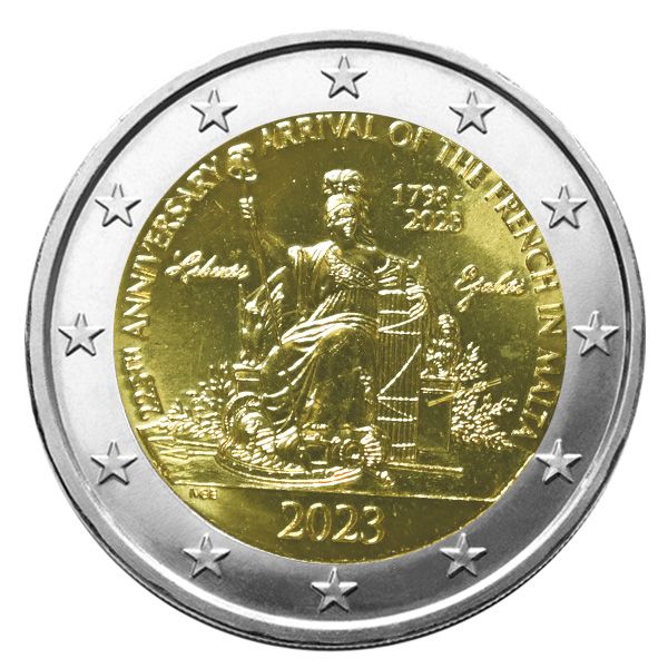 BU : 2 EURO COMMEMORATIVE 2023 : MALTE (Napoléon Bonaparte)