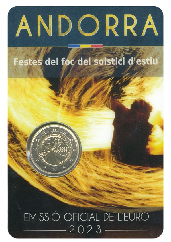 BU : 2 EURO COMMEMORATIVE 2023 : ANDORRE (Festival du Solstice d'été)