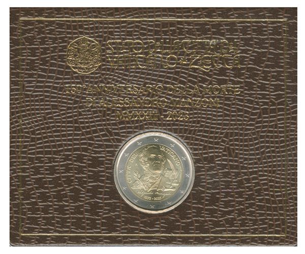 BU : 2 EURO COMMEMORATIVE 2023 : VATICAN (150 ans de la Mort d'Alessandro Manzoni)