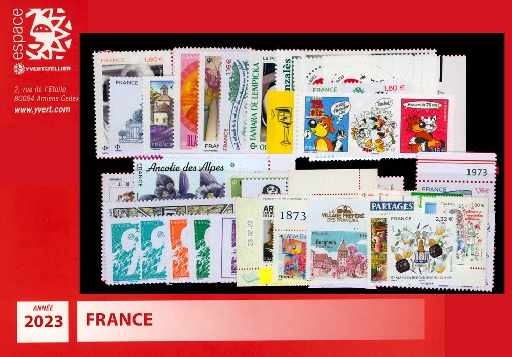 n° 5643/5735  - Timbre France Année complète  (2023)