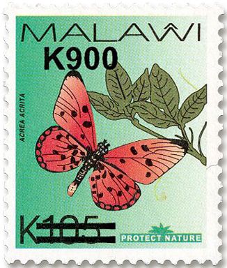 n° 939AJ/939AL - Timbre MALAWI Poste