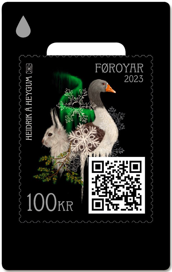 n° 45383 - Timbre ILE FEROE Timbres Crypto