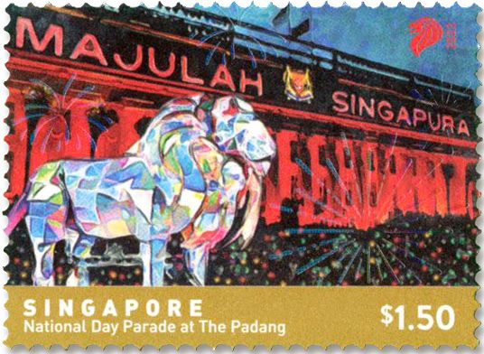 n° 2586/2590 - Timbre SINGAPOUR Poste