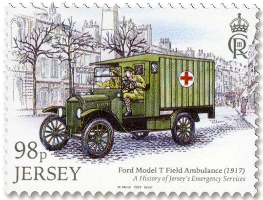 n° 2737/2744 - Timbre JERSEY Poste