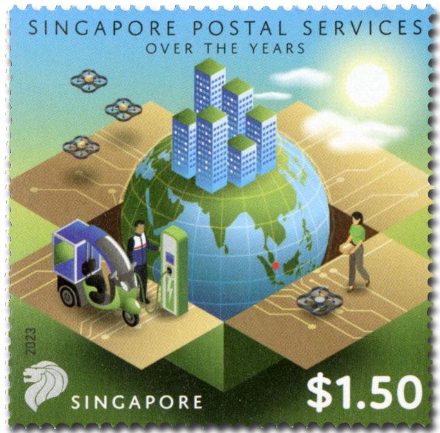 n° 2595/2599 - Timbre SINGAPOUR Poste