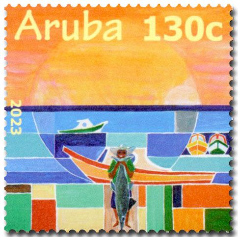 n° 1135/1138 - Timbre ARUBA Poste