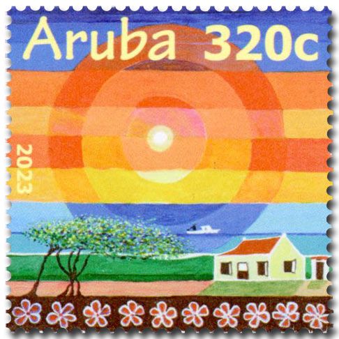 n° 1135/1138 - Timbre ARUBA Poste