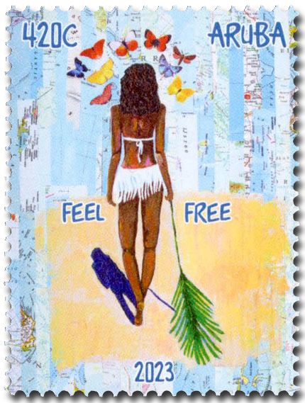 n° 1139/1142 - Timbre ARUBA Poste