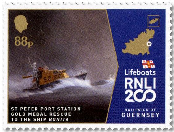 n° 2014/2019 - Timbre GUERNESEY Poste