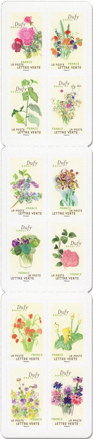 n° BC2423 - Timbre France Autoadhésifs (Carnet de fleurs Raoul Dufy)