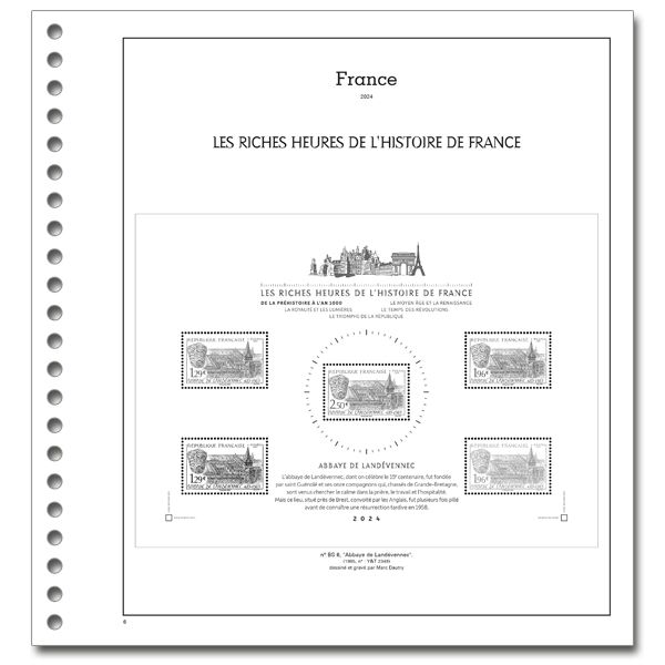 TRÉSORS DE LA PHILATÉLIE : 2014 (folhas com protetores)