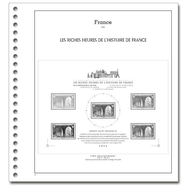 TRÉSORS DE LA PHILATÉLIE : 2014 (folhas com protetores)