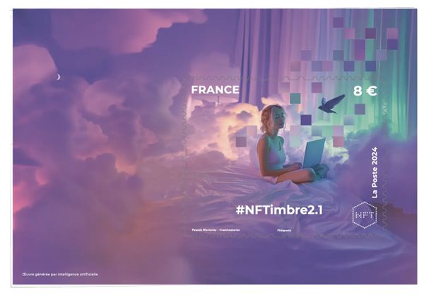 n°2-1 - Timbre FRANCE Timbres Crypto