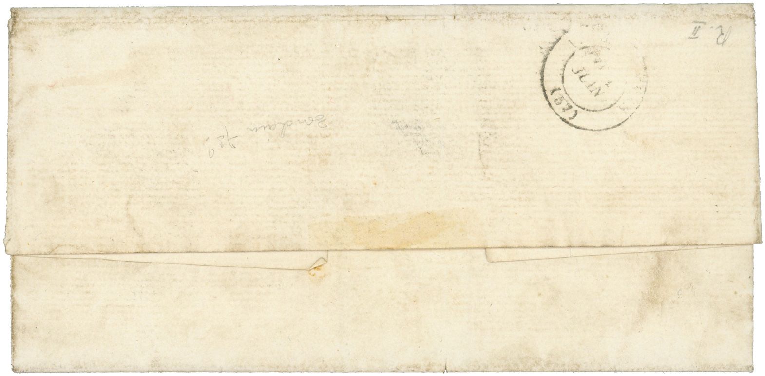 France : n°43B obl. sur lettre