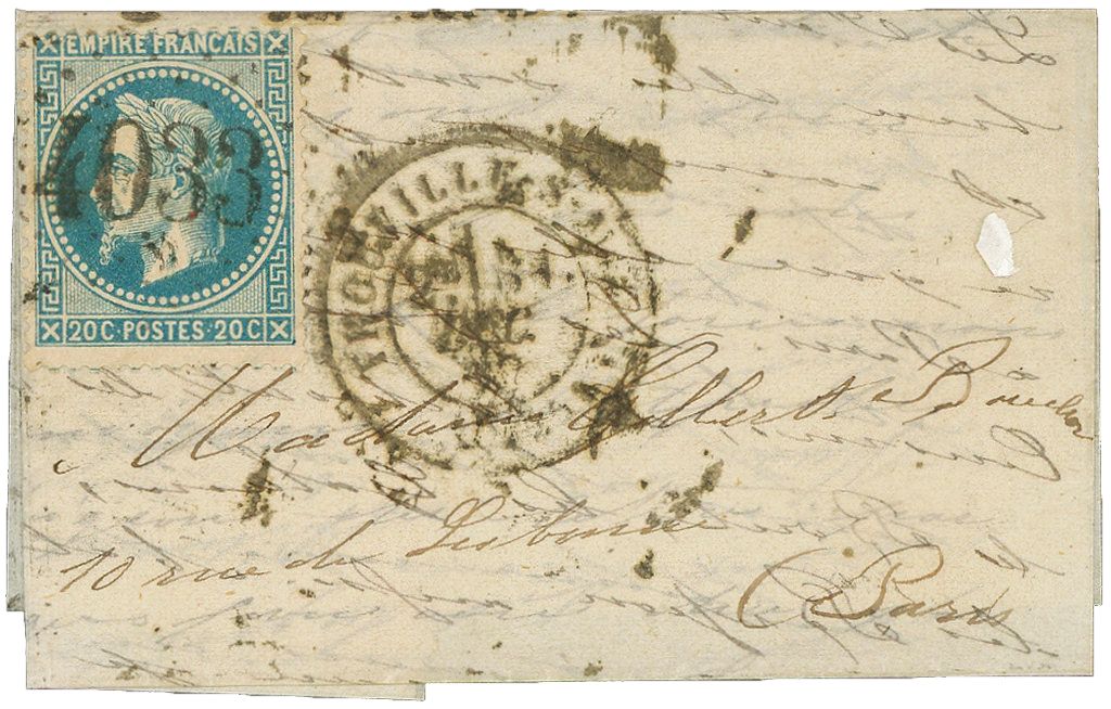 France : n°29B obl. sur lettre