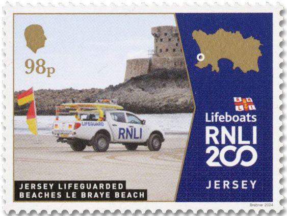 n° 2821/2826 - Timbre JERSEY Poste