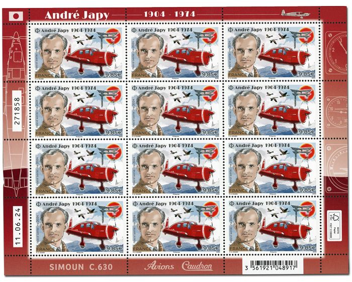 n° F4 - Timbre France Feuillets de France (PA n° 97)