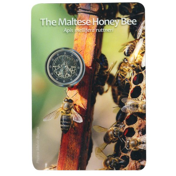 BU : 2 EURO COMMEMORATIVE 2024 : MALTE (L´abeille Maltaise)