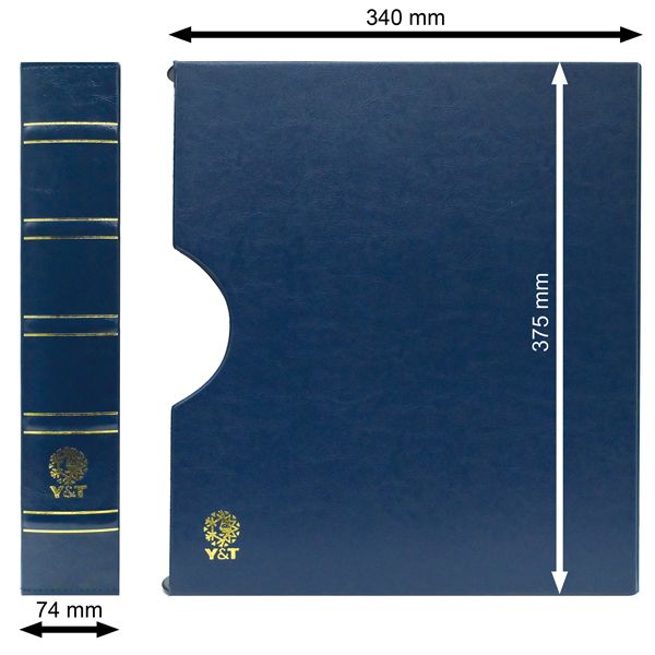 ALBUM CARTES POSTALES PREMIUM : Etui + reliure (Bleu)