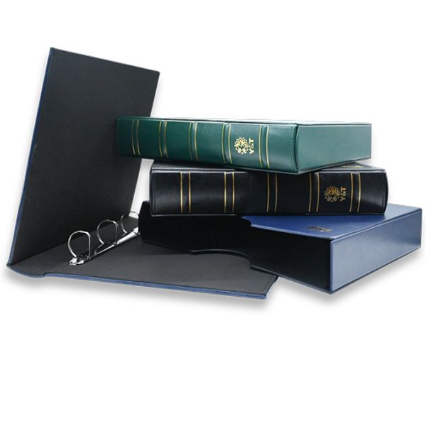 ALBUM CARTES POSTALES PREMIUM : Etui + reliure (Bleu)