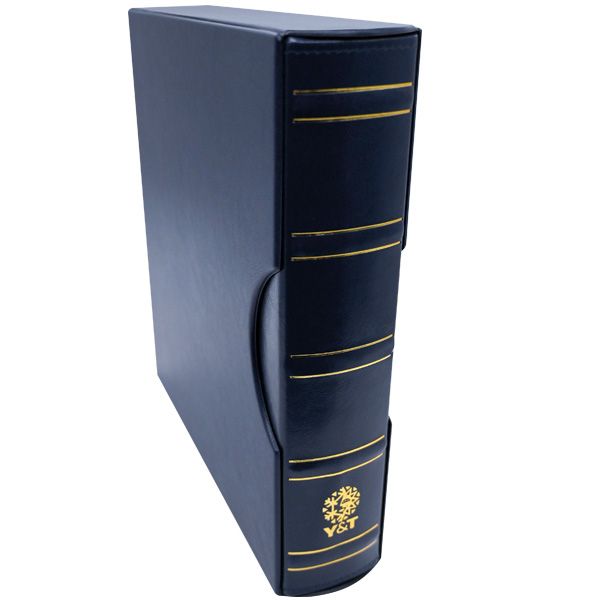 ALBUM CARTES POSTALES PREMIUM : Etui + reliure (Bleu)