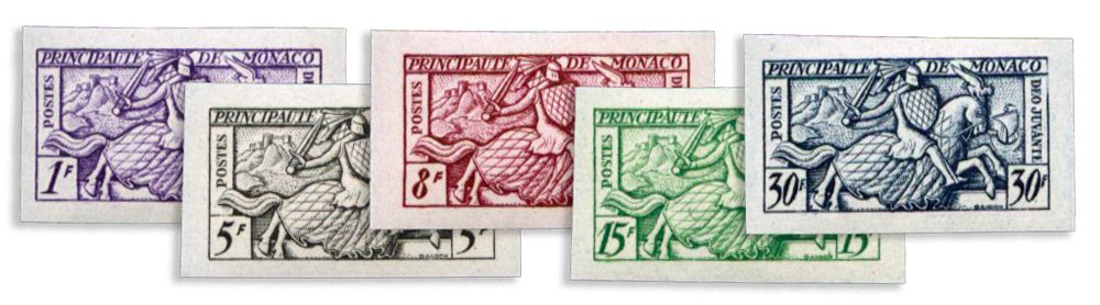 n°371/375** ND - Timbre MONACO Poste