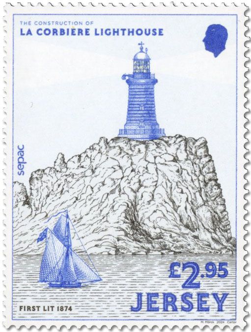 n° 2834/2837 et n° 2833 - Timbre JERSEY Poste