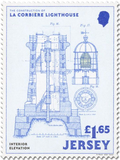 n° 2834/2837 et n° 2833 - Timbre JERSEY Poste