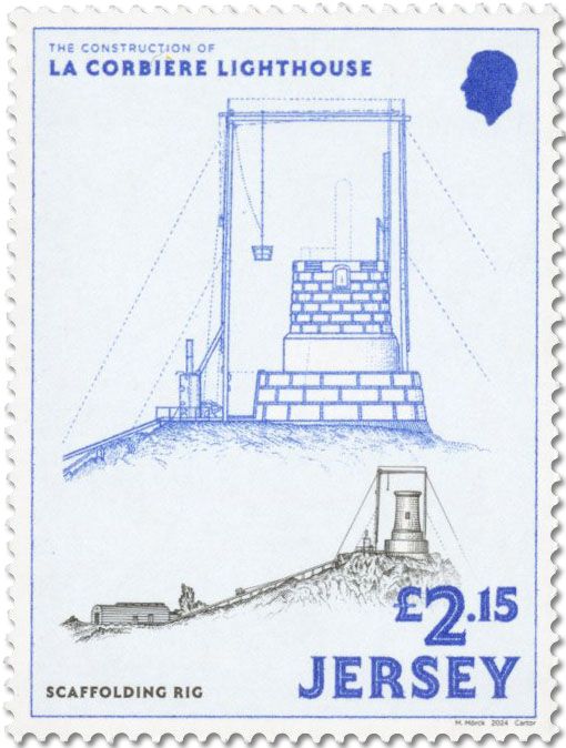 n° 2834/2837 et n° 2833 - Timbre JERSEY Poste
