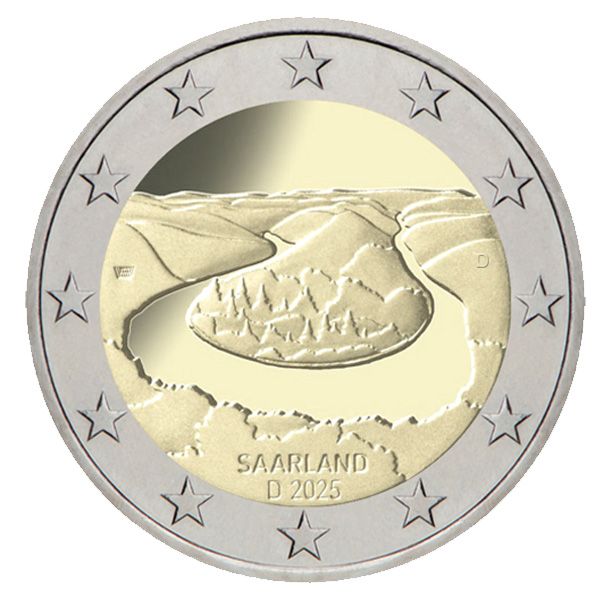 2 EURO COMMEMORATIVE 2025 : ALLEMAGNE (Présidence de Sarre au Bundesrat) - 5 ateliers