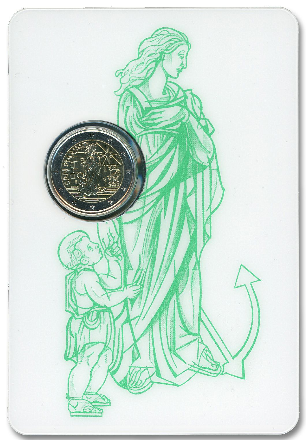 BU : 2 EURO COMMEMORATIVE 2025 : SAINT-MARIN (Année Sainte)