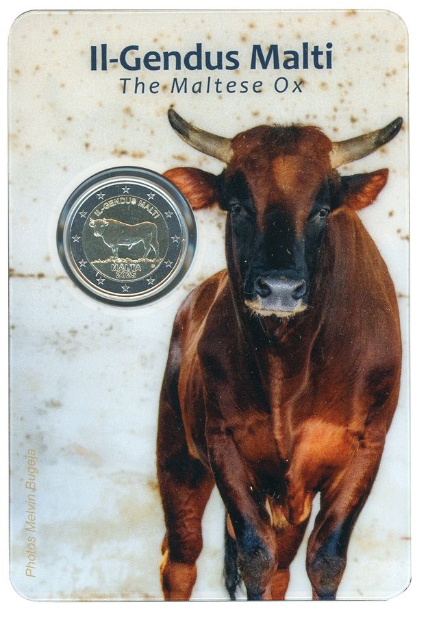 BU : 2 EURO COMMEMORATIVE 2025 : MALTE (Le Boeuf Maltais)