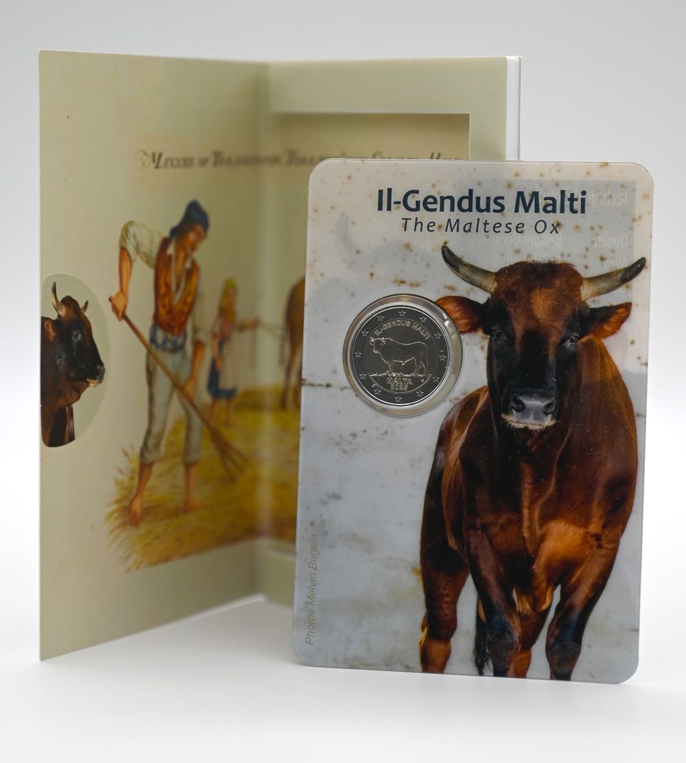 BU : 2 EURO COMMEMORATIVE 2025 : MALTE (Le Boeuf Maltais)