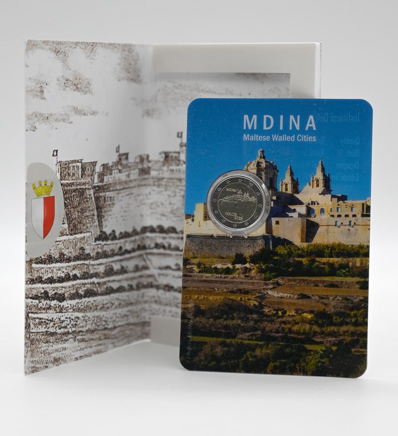 BU : 2 EURO COMMEMORATIVE 2025 : MALTE (Ville Fortifiée de Mdina)