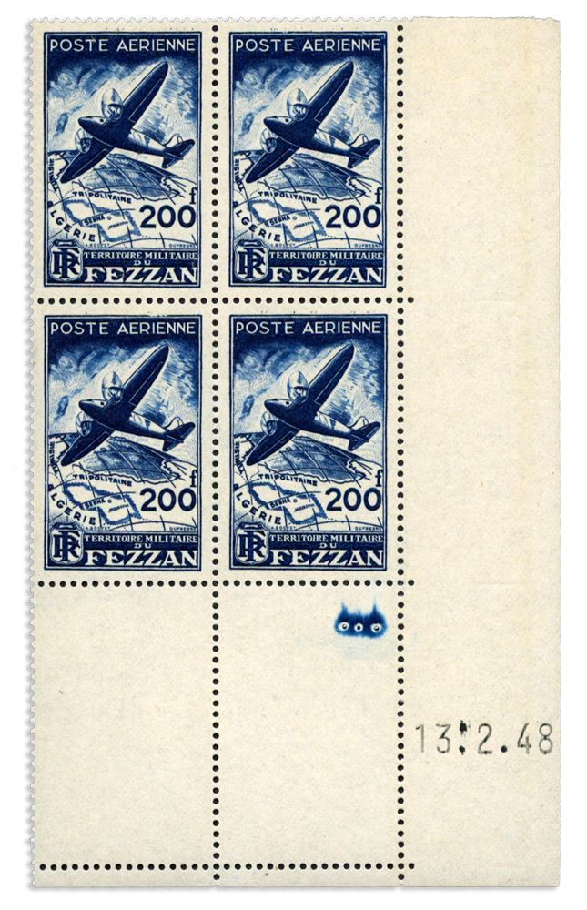 n° 4/5** - Timbre FEZZAN Poste Aerienne