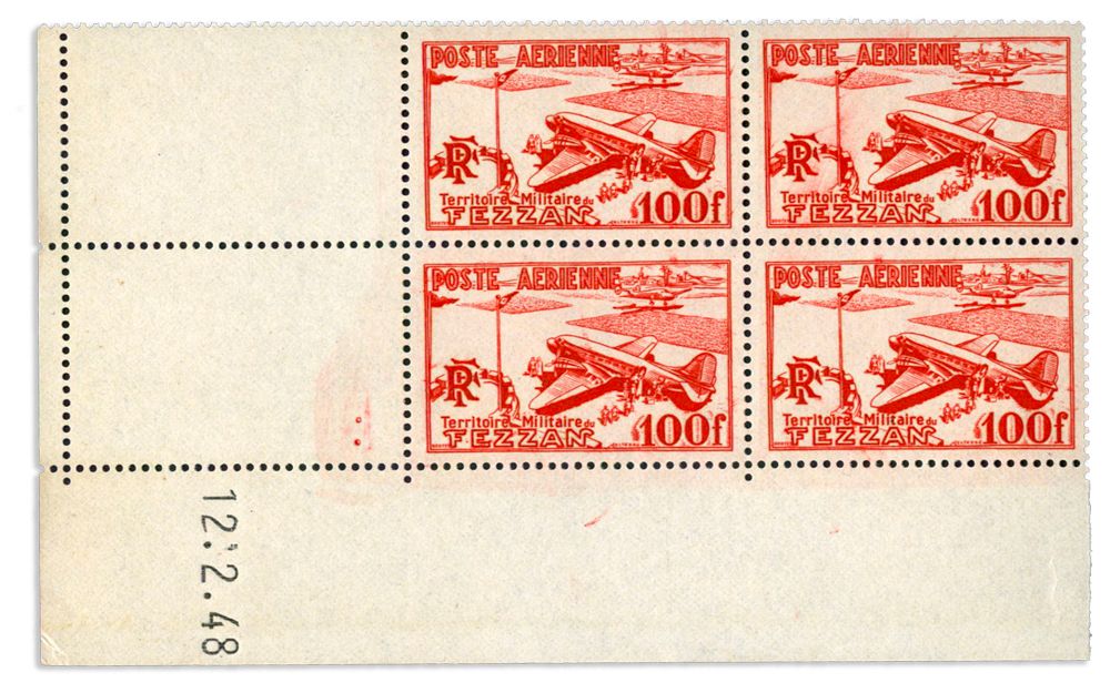 n° 4/5** - Timbre FEZZAN Poste Aerienne