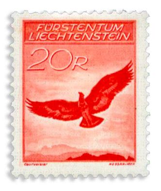 n° 9/13* - Timbre LIECHTENSTEIN Poste Aerienne