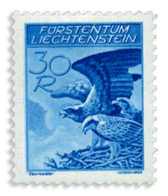 n° 9/13* - Timbre LIECHTENSTEIN Poste Aerienne