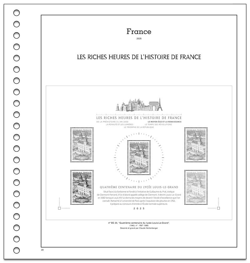LES RICHES HEURES DE L´HISTOIRE DE FRANCE SC : 2025 (JEUX AVEC POCHETTES)