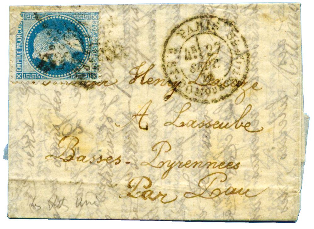 France : Ballon Monté Les Etats-Unis n° 29 obl. B