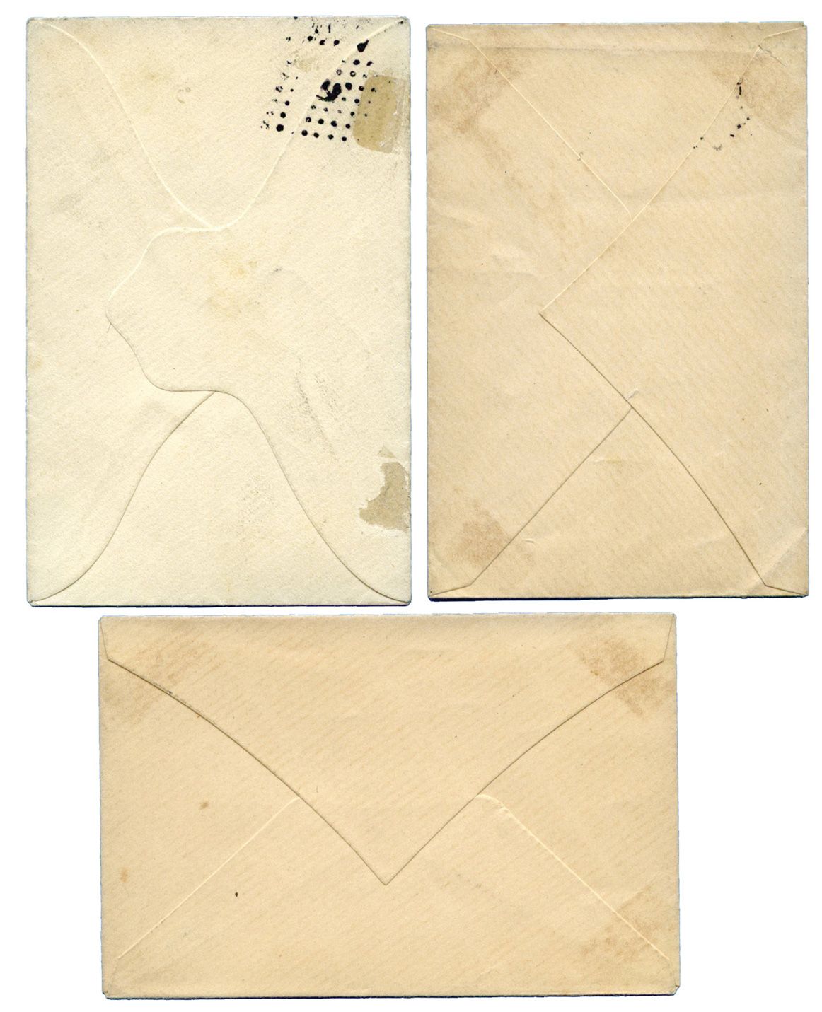 France : Ensemble de 3 plis, période 1890-1910 avec oblitération ANCRE.
