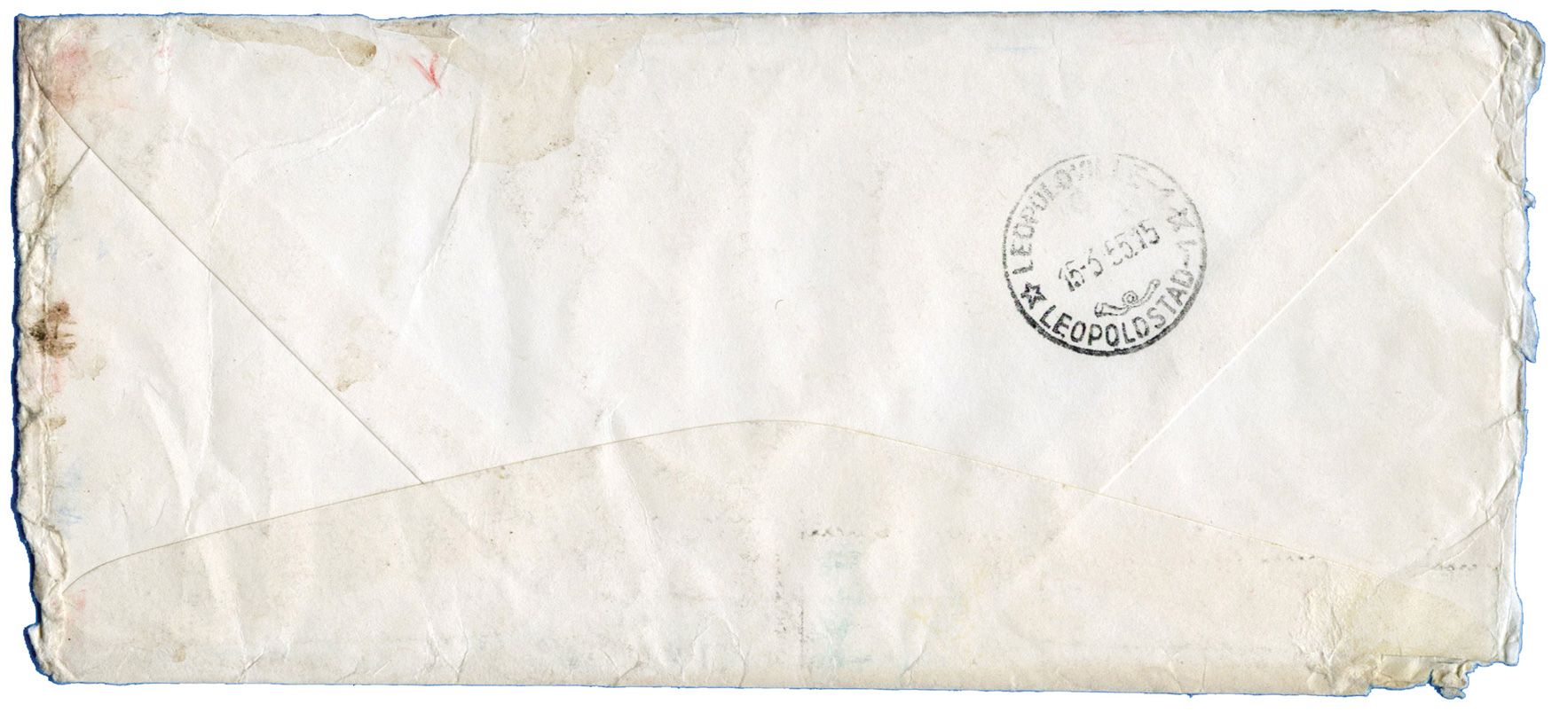 États-Unis : Pli accidenté de 1955 avec griffe violette POSTE ROME GARE AVION / Correspondance recouvrée dans le désastre d´avion du 13 FEB 1955.