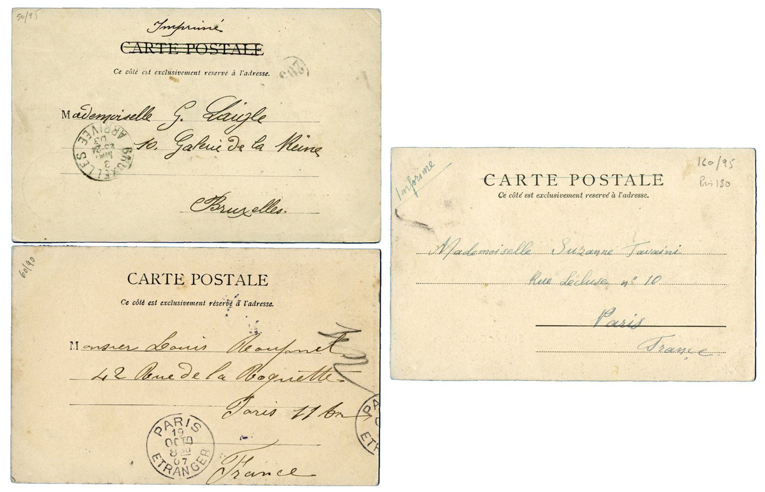 Turquie : Ensemble de 3 CP  de CONSTANTINOPLE