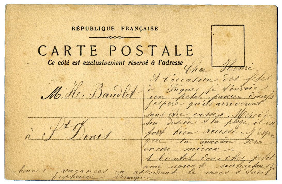France : Illustration à la main Joyeuses Pâques !