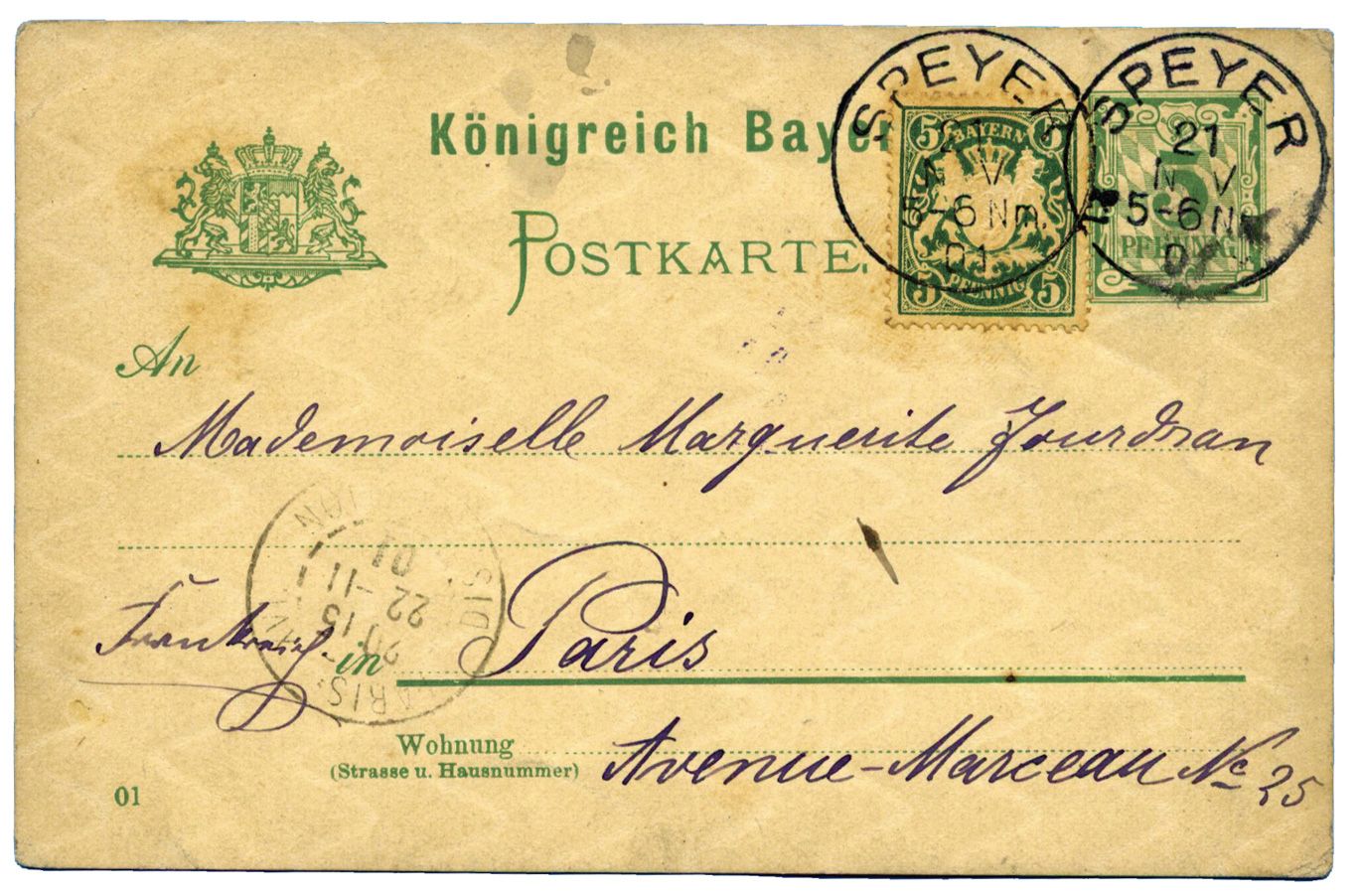Allemagne : Illustration à la main - Entier postal d´Allemagne