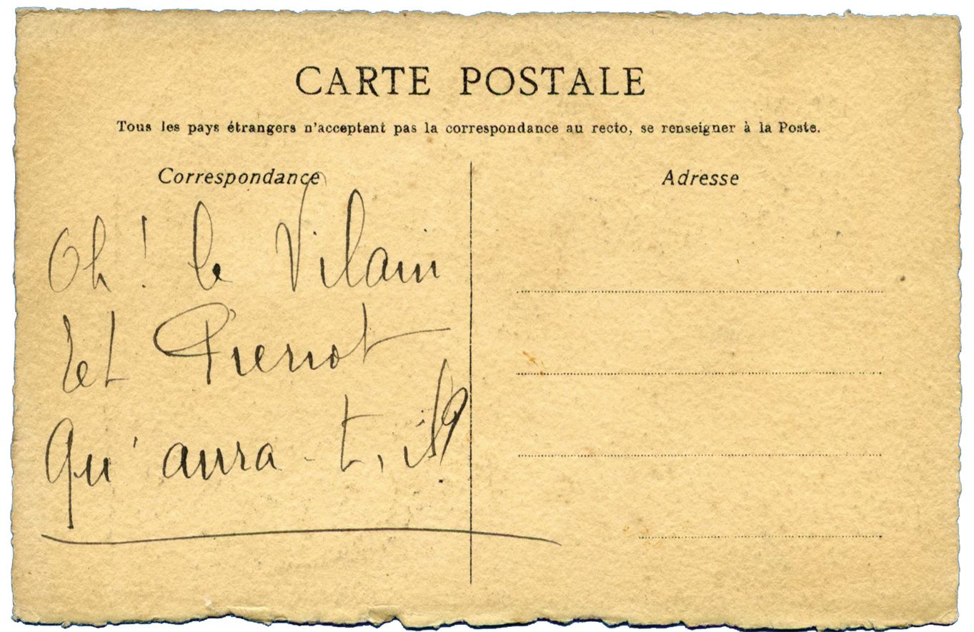 France : Illustration à la main Il à déchiré la carte de sucre